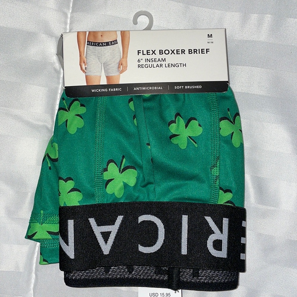 American eagle flex boxer brief St Patrick medium Irish